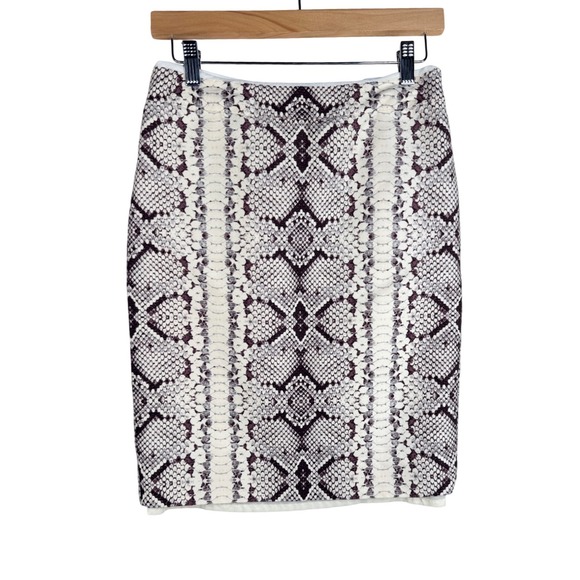 J. Crew Dresses & Skirts - J. Crew No. 2 Pencil Wool/Silk Blend Animal Print Skirt size 0 Brown/White
